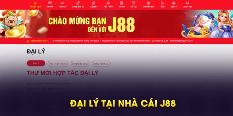 Cách thức tiến hành đăng ký làm đại lý J88 chi tiết